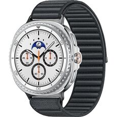 Galaxy Watch8 Classic | 46 мм | 4G LTE | White | Fabric/Graphite | M/L, Размер: 46 мм, Цвет: White, Тип ремешка: Fabric, Цвет ремешка: Graphite, Размер ремешка: M/L, Подключение часов: Bluetooth / Wi-Fi + 4G LTE